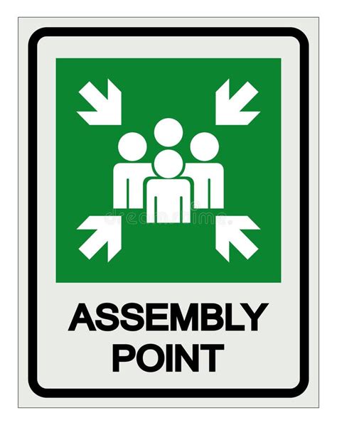 Emergency Assembly Point Symbol Sign, Vector Illustration, Isolated on ...