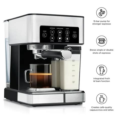 A O Inoxid Vel Barista Pro Espresso Cappuccino E Latte Leite