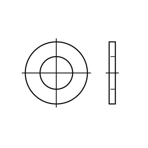 Купить DIN 126 Шайба 26 плоская, сталь оптом и в розницу