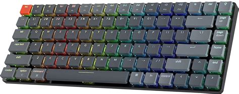 Keychron K K E Key Rgb Led Hot Swappable Low Profile Keychron Optical Red Wireless