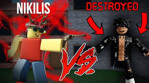 Nikilis Beats Teamers In Roblox Mm2 Youtube