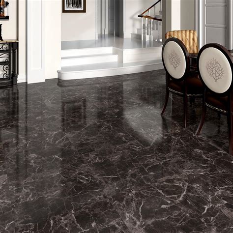 black marble flooring