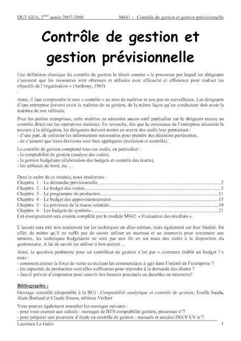 (PDF) Contrôle de gestion et gestion prévisionnelle - DOKUMEN.TIPS 