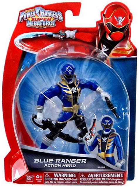 Power Rangers Super Megaforce Blue Ranger Action Hero Action Figure ...