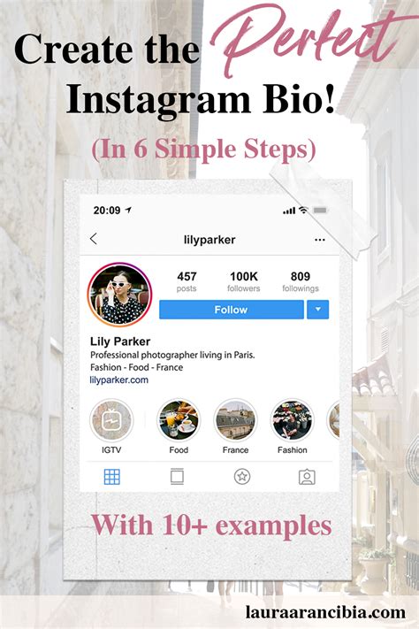 Create The Perfect Instagram Bio In 6 Simple Steps Instagram Bio