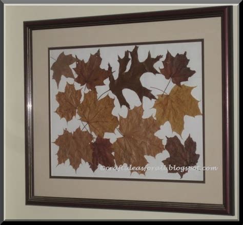 Craft Ideas for all: Fall Leaves Wall Art