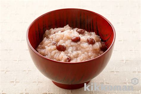 Rice Porridge With Adzuki Beans Recipe Kikkoman Corporation