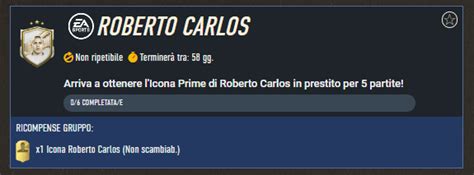 Fifa 23 Sfida Creazione Rosa Roberto Carlos Icona Prime Sbc