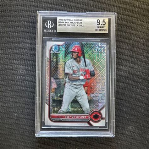 2022 Bowman Chrome Mega Box Prospects BCP50 Elly De La Cruz BGS 9 5 EBay