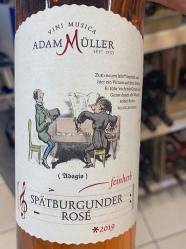 Adam M Ller Sp Tburgunder Ros Feinherb Vivino Us