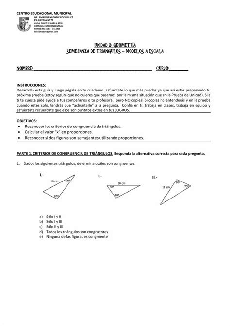 Pdf Gu A Semejanza De Tri Ngulos Dokumen Tips