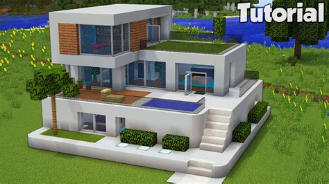 Minecraft How To Build A Large Modern House Tutorial Easy