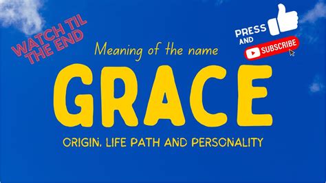 What Is The Spiritual Meaning Of The Name Grace at Marcus Glennie blog