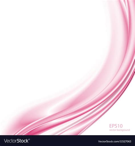 Abstract background pink waves on white Royalty Free Vector