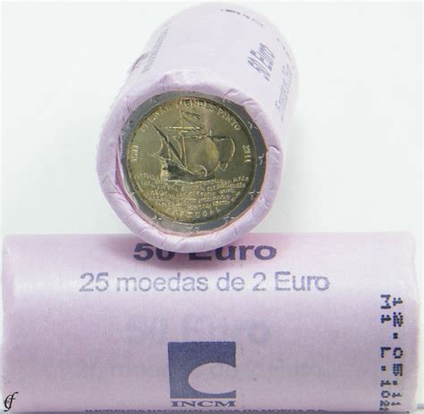 Rolle 2 Euro Gedenkmünzen Portugal 2011 Pinto eurofischer