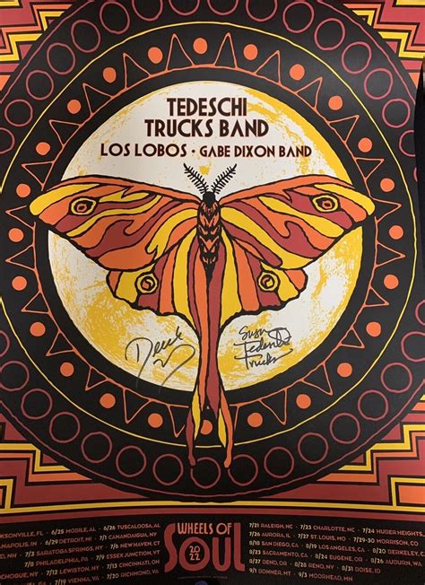 Tedeschi Trucks Band Wheels Of Soul 22 SMAY Design Band Signed