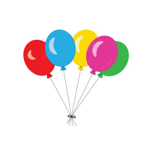 Premium Vector | Balloons vector birthday balloons