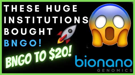 MASSIVE INSTITUTIONS BOUGHT BNGO STOCK Big Catalysts Ahead