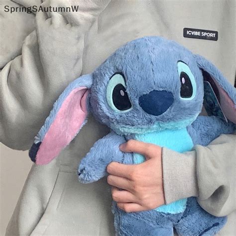 SpringSAutumnW Anime Kawaii Turo Lilo Stitch Plush Hot Water Bottle Winter Women S Home Water