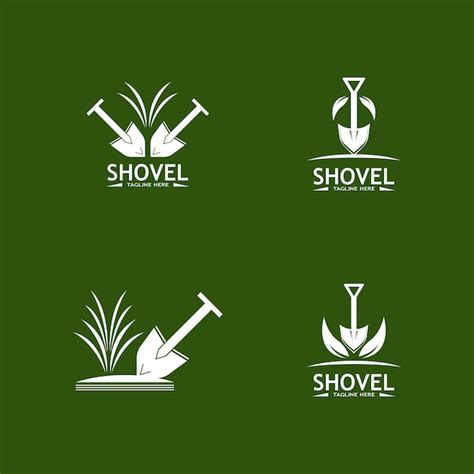 Premium Vector Shovel Icon Vector Logo Design Template