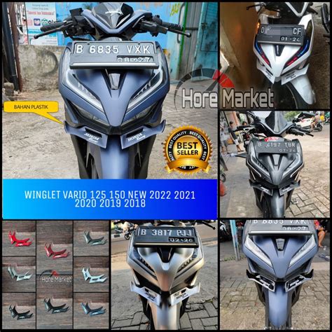 Jual WINGLET NEW VARIO 150 VARIO 125 NEW HONDA CLICK 150i 125i 2022