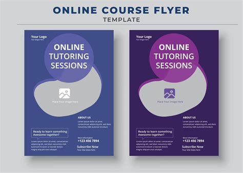 Course Flyer Template, Online Class Flyers, Education Flyer, Online ...