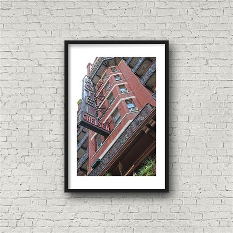 Chelsea Hotel Print Manhattan NYC Wall Art Office Decor - Etsy