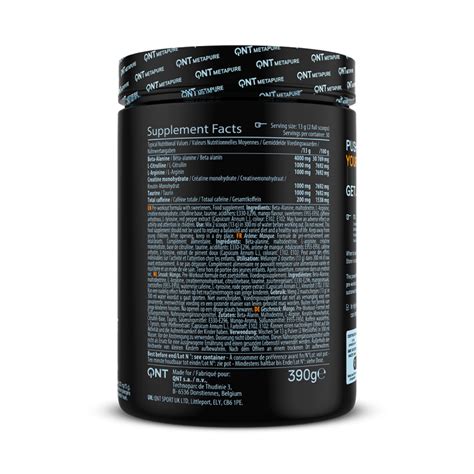 Preworkout Metapure: Maximum Power & Endurance | QNT