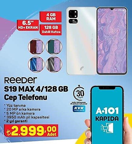 Reeder S19 Max 4 128 GB Cep Telefonu İndirimde Market