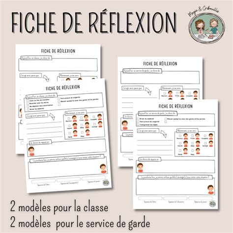 Fiches de réflexion