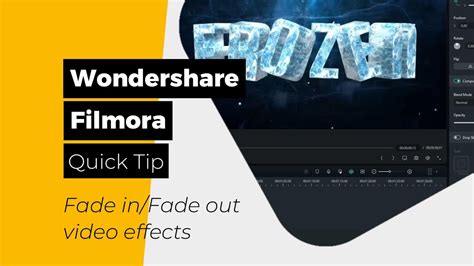 Filmora 12 Fade In And Fade Out Video Effects A Quick Tip