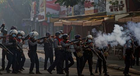 Myanmar police break up protests as ASEAN diplomatic effort stalls ...