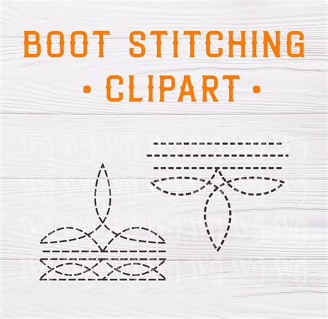 SVG, PDF, PNG & Eps Files | Boot Stitching Svg, Boot Stitch Svg
