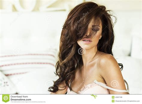 Beauty Portrait Of Attractive Brunette Woman Stock Photo Image Of Hispanic Caucasian 43001188