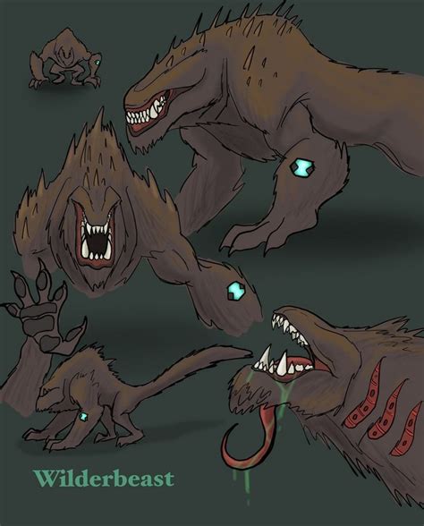 Three Different Types Of Monsters With Their Mouths Open