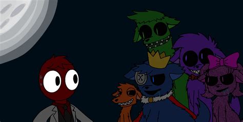 Red And The Rainbow Friends Werewolves By Bretheswan On Deviantart