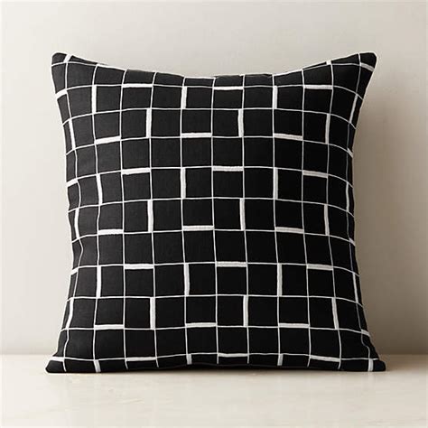 Arabella Sand And Black Velvet Throw Pillow With Down Alternative