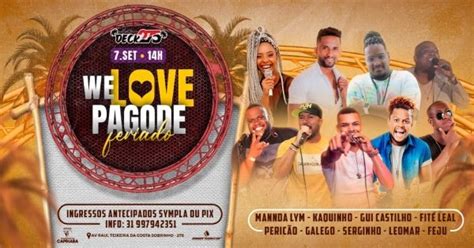 We Love Pagode Deck 275 Em Santa Luzia 2023 Sympla