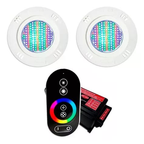 Kit Iluminação Piscina 2 Led Smd 5w Sodramar Comando Touch