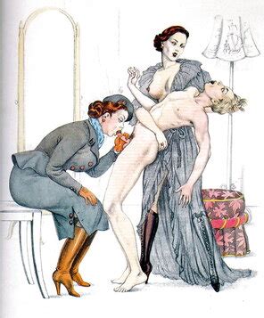 Vintage FemDom Erotic Drawings Toons Porn Pic