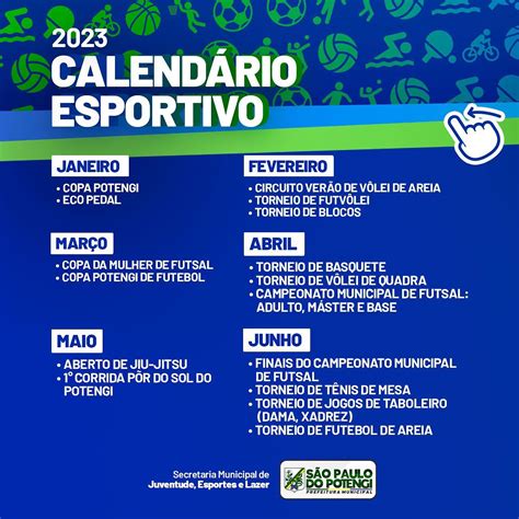 Calendário esportivo