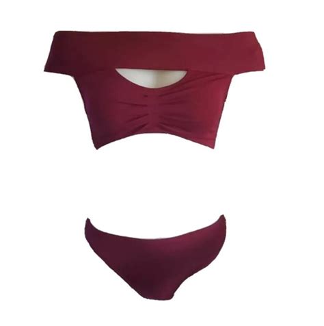 Becca Rebecca Virtue Red Bikini 2 Two Piece Swimsuit Gem