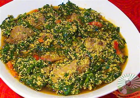 How To Cook Nigerian Egusi Soup With Bitter Leaf Ofe Egusi Obe Efo