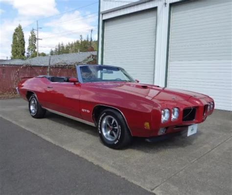 1970 Pontiac Gto Convertible Red For Sale