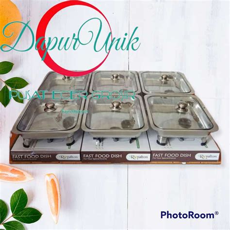 Jual Dapur Unik Set Prasmanan Wadah Saji Kotak Pcs Tutup Kaca Free