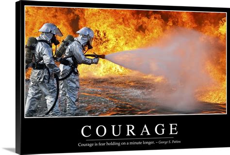 Courage: Inspirational Quote and Motivational Poster Wall Art, Canvas Prints, Framed Prints ...