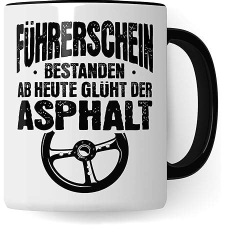 F Hrerschein Tasse Lustig F Hrerschein Bestanden Geschenk Fotoshooting