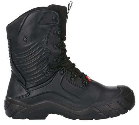 E S S Safety Boots Apodis High Black Strauss