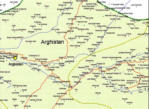 Kandahar Province, Afghanistan 2003 Provincial Map – Battle Archives