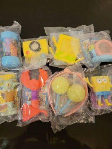 Burger King Spongebob Bikini Bottom Toy Collection Set Of